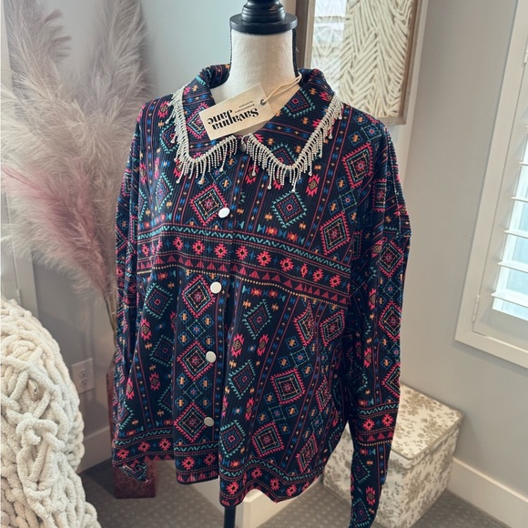 Women’s Western/Boho Savanna Jane Rhinestone jacket size 2x - Picture 2 of 6